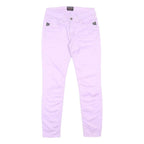 REFRIGIWEAR Womens Jeans Lilac Slim Skinny Cotton Blend W26 L27 Stylish Zip
