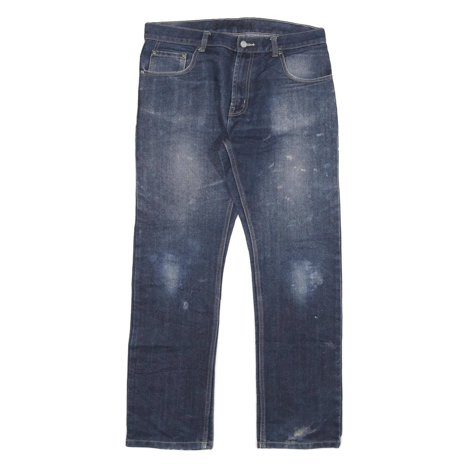 CARHARTT Mens Jeans Blue Regular Straight Denim Medium W34 L30 Workwear