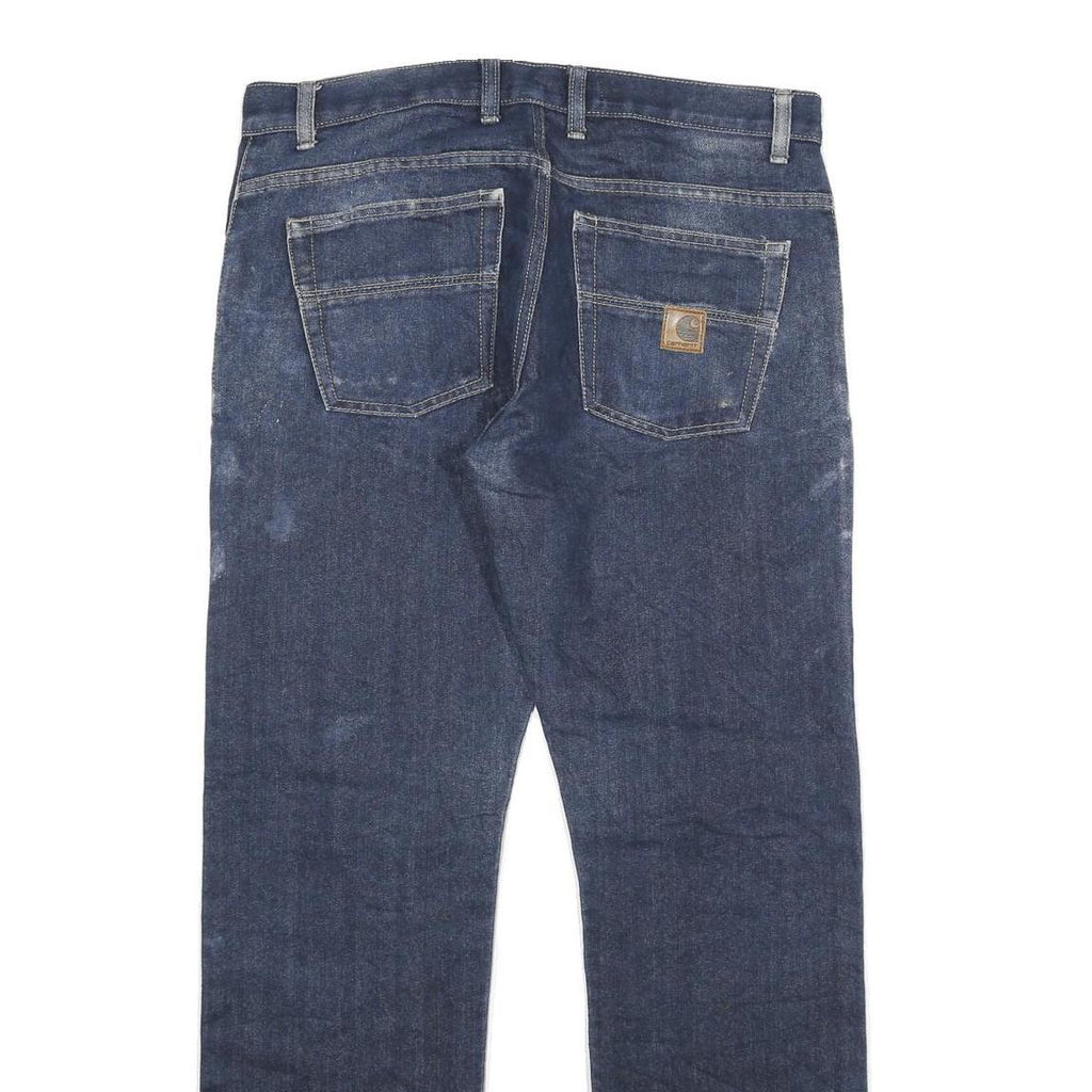 CARHARTT Mens Jeans Blue Regular Straight Denim Medium W34 L30 Workwear
