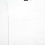 ADIDAS Mens White Hoodie M Trefoil Logo Pullover Cotton Blend Casual