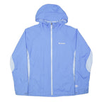 COLUMBIA Mens Blue & White Outdoor Jacket XL Polyester Lightweight Windbreaker