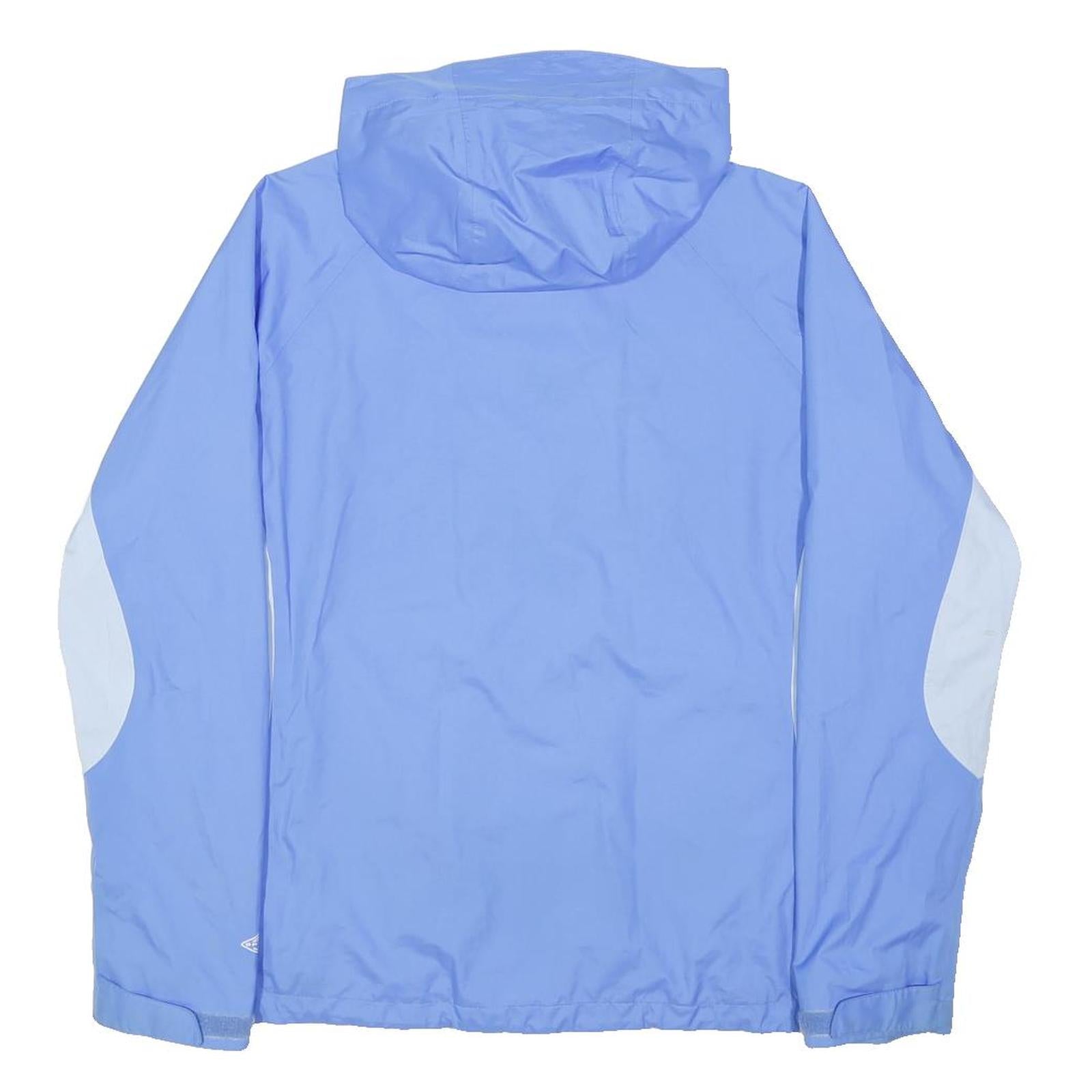 COLUMBIA Mens Blue & White Outdoor Jacket XL Polyester Lightweight Windbreaker