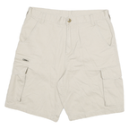 RON JON SURF SHOP Mens Shorts Beige Cotton Cargo XL W32 Casual Beachwear Summer