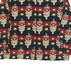 BORA BORA Womens Black & Red Printed Top Long Sleeve Round Neck L