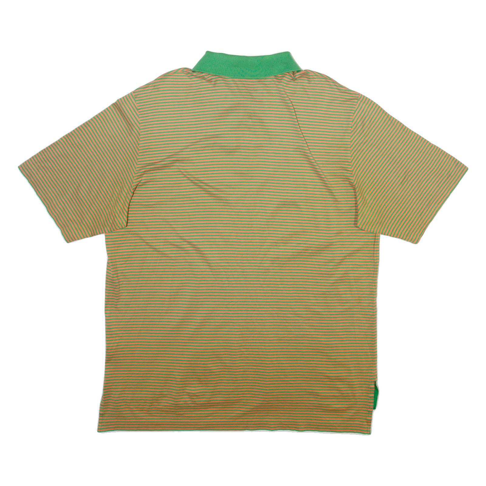 RALPH LAUREN POLO GOLF Mens Polo Shirt Green Striped L