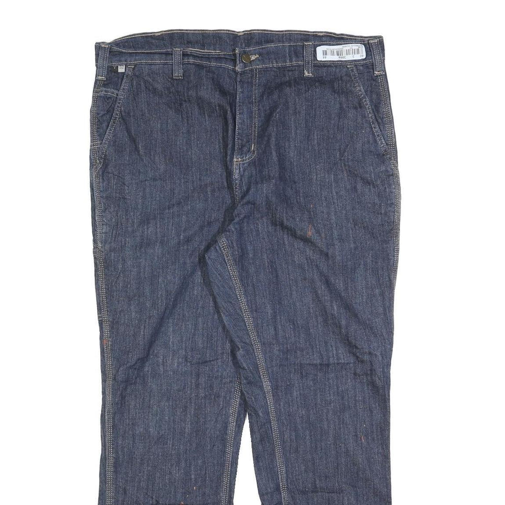 CARHARTT Mens Jeans Blue Relaxed Straight Denim Medium W40 L30 Durable Workwear