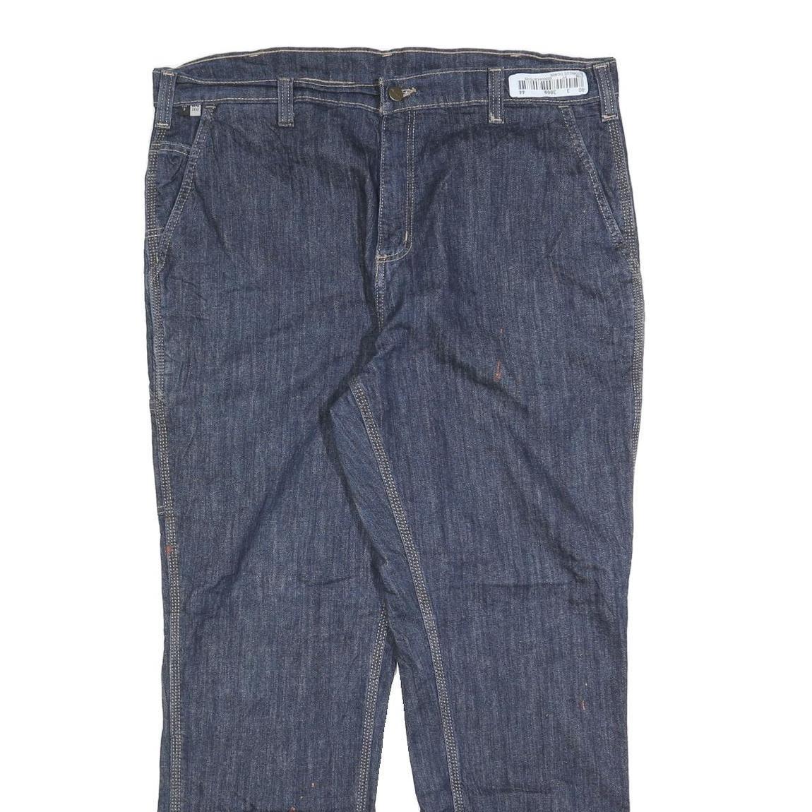 CARHARTT Mens Jeans Blue Relaxed Straight Denim Medium W40 L30 Durable Workwear