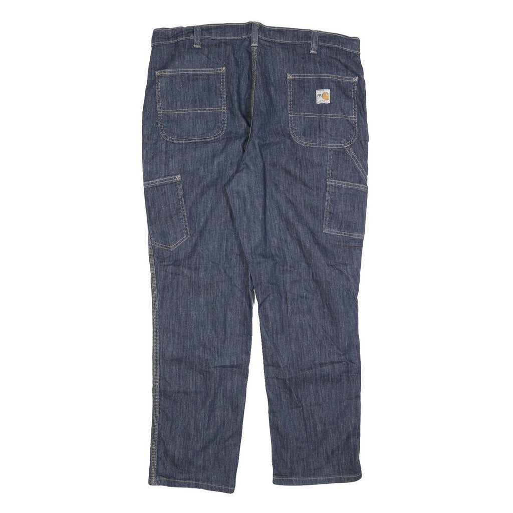 CARHARTT Mens Jeans Blue Relaxed Straight Denim Medium W40 L30 Durable Workwear