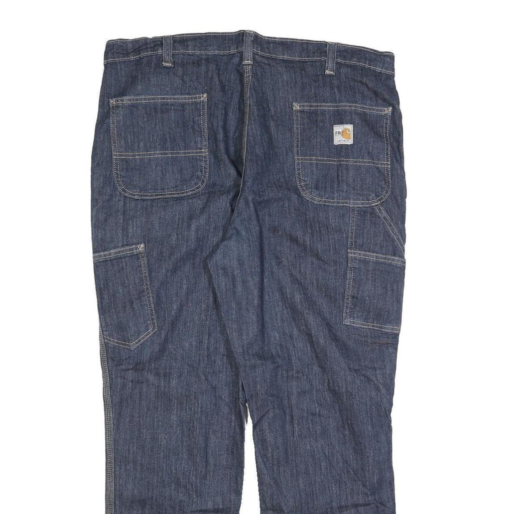 CARHARTT Mens Jeans Blue Relaxed Straight Denim Medium W40 L30 Durable Workwear