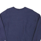 CHAMPION Mens Blue Cotton Blend Crew Neck L L Logo Sweatshirt