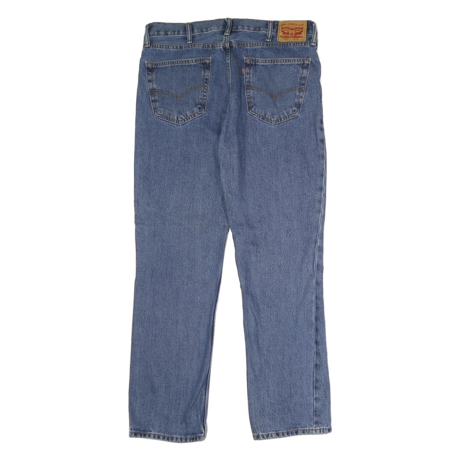 LEVI'S 516 Straight Mens Jeans Blue Classic Straight Denim Medium W38 L32