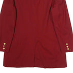 Liz Claiborne Womens Red & Black Wool Blazer Jacket UK 12 Button Closure