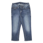 VIGOSS Womens Jeans Blue Regular Straight Denim Medium W27 L21 Studded Pockets