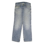 CARHARTT Mens Jeans Blue Regular Straight Denim Medium W32 L30 Distressed