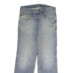 CARHARTT Mens Jeans Blue Regular Straight Denim Medium W32 L30 Distressed