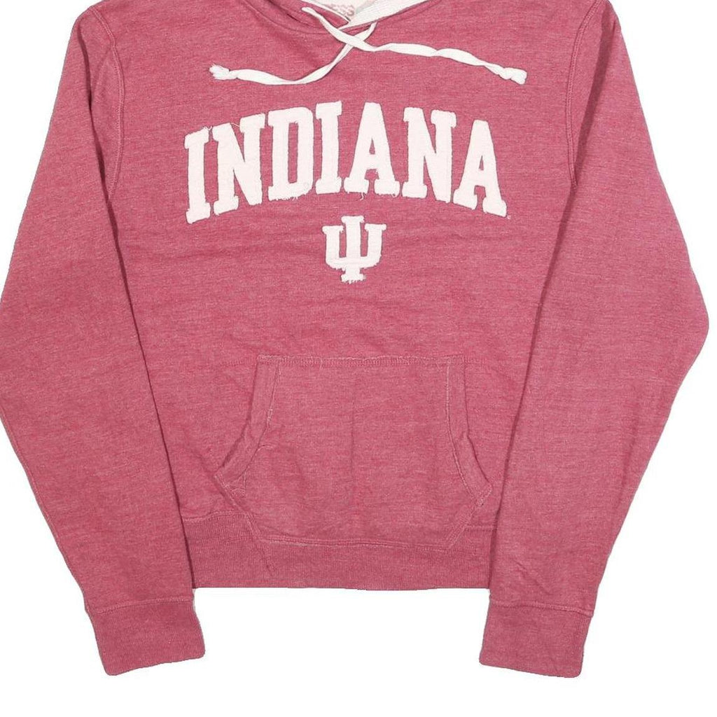 PRESS BOX Womens Red Indiana Pullover Hoodie L College Logo Sweatshirt