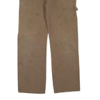 DICKIES Mens Cotton Blend Brown Regular Straight Trousers W30 L28 Workwear