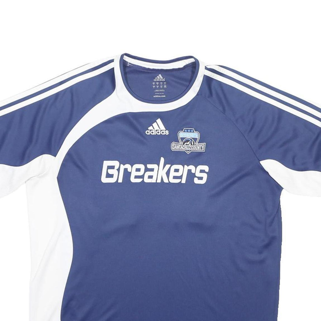 ADIDAS Mens Blue & White Breakers Graphic T-Shirt XL Short Sleeve Crew Neck
