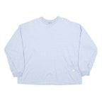 NIKE Womens Light Blue Sweatshirt Crew Neck M Cotton Blend Casual Pullover