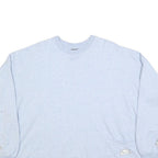 NIKE Womens Light Blue Sweatshirt Crew Neck M Cotton Blend Casual Pullover