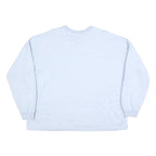 NIKE Womens Light Blue Sweatshirt Crew Neck M Cotton Blend Casual Pullover