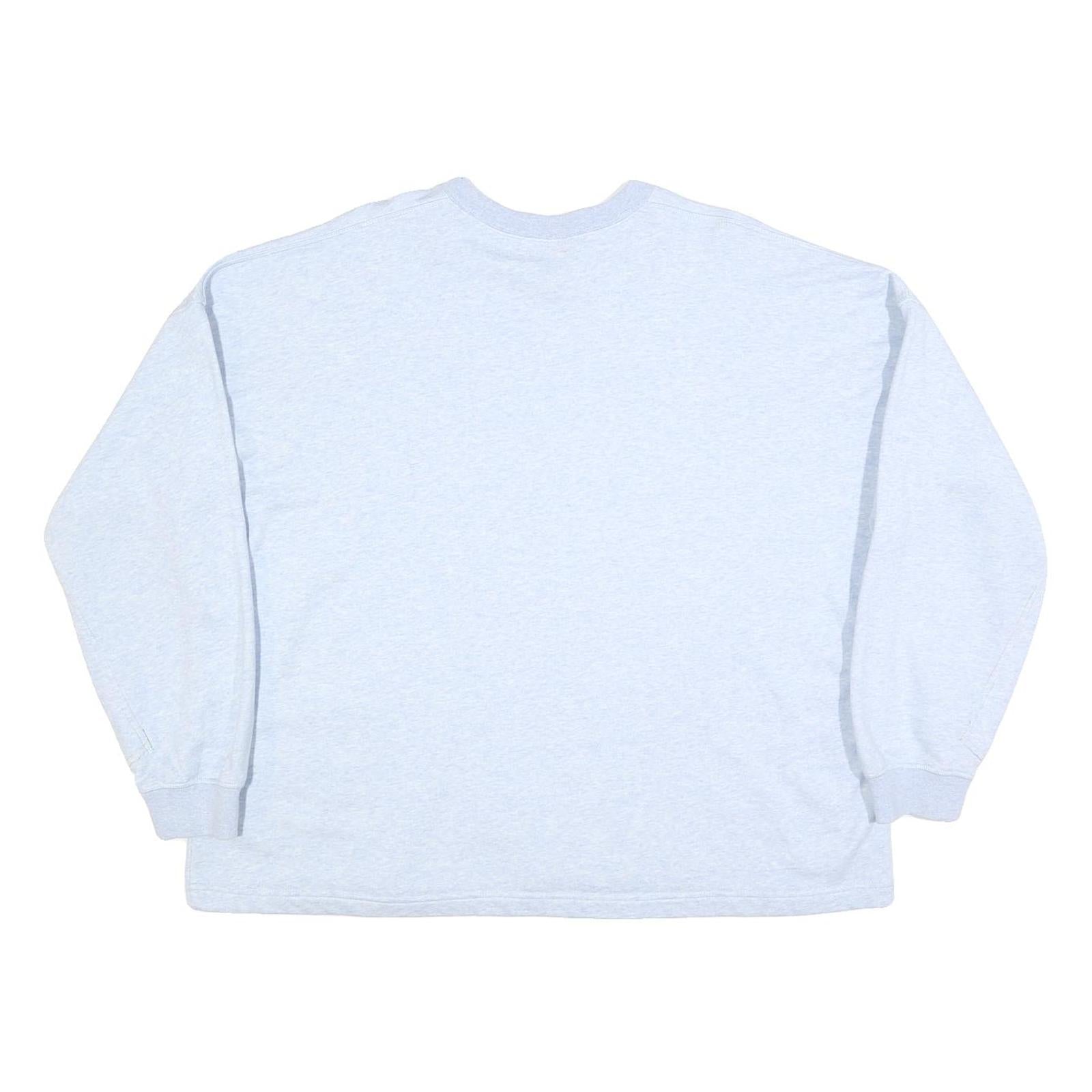 NIKE Womens Light Blue Sweatshirt Crew Neck M Cotton Blend Casual Pullover
