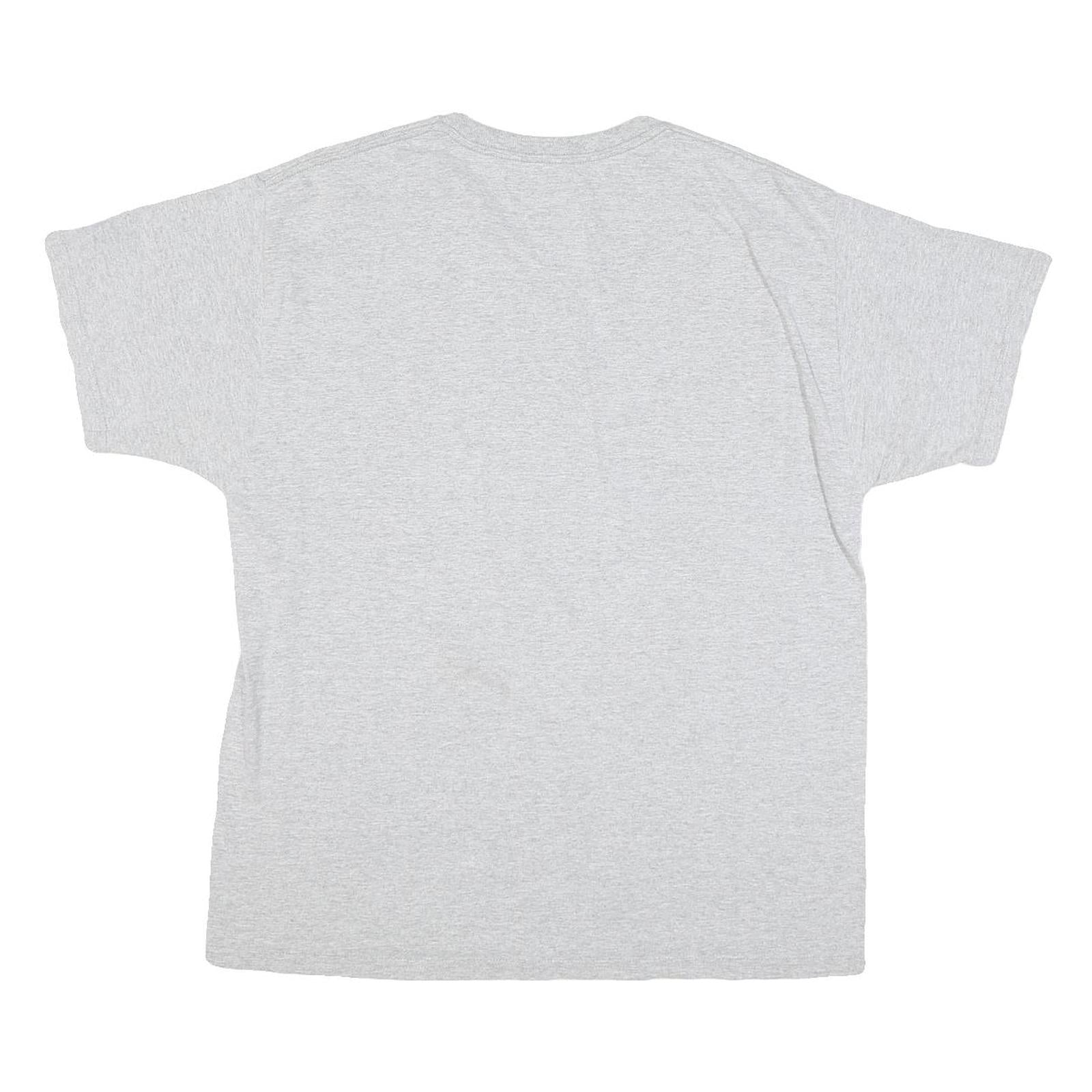 CHAMPION Mens Grey ACC Tournament Graphic T-Shirt L Short Sleeve Crew Neck