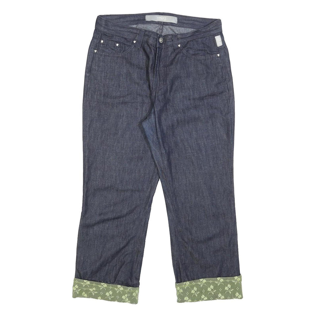 VERSACE JEANS COUTURE Womens Jeans Blue Regular Straight Denim Raw W31 L23
