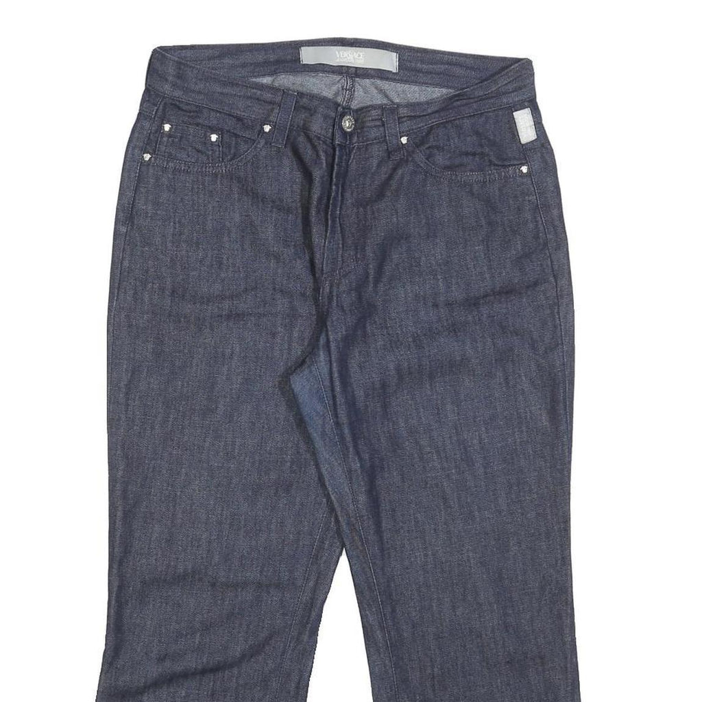 VERSACE JEANS COUTURE Womens Jeans Blue Regular Straight Denim Raw W31 L23