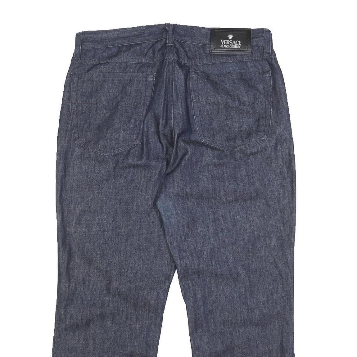 VERSACE JEANS COUTURE Womens Jeans Blue Regular Straight Denim Raw W31 L23