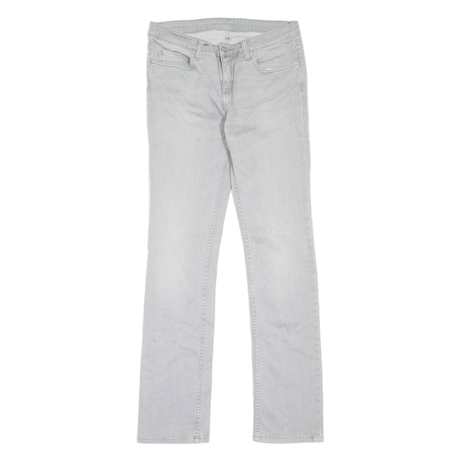 CARHARTT Texas Pant Womens Jeans Grey Regular Straight Stone Wash W28 L32