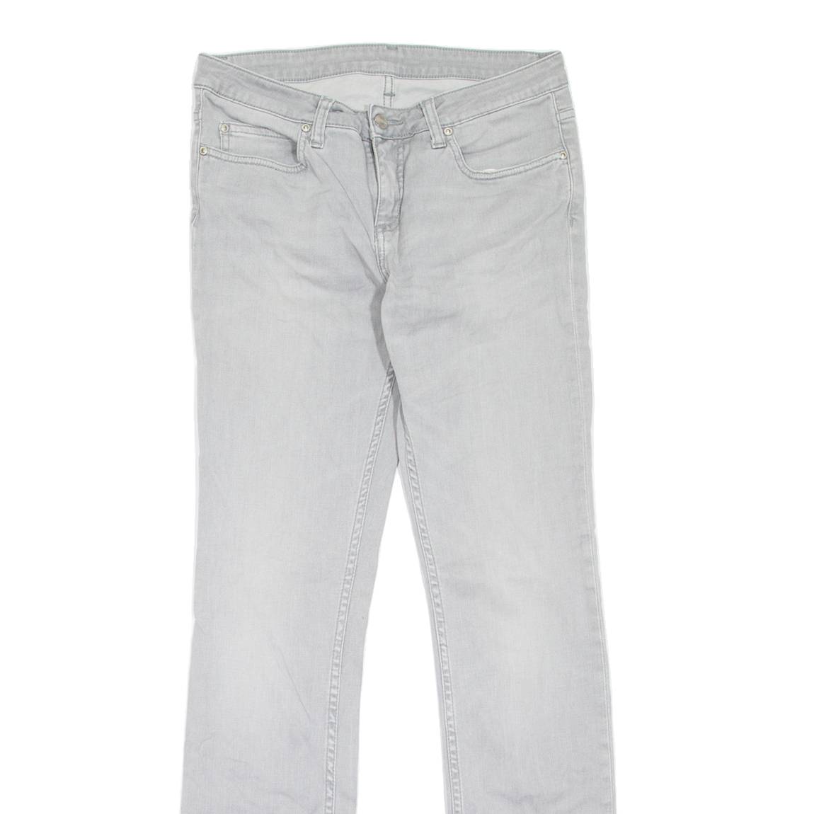 CARHARTT Texas Pant Womens Jeans Grey Regular Straight Stone Wash W28 L32
