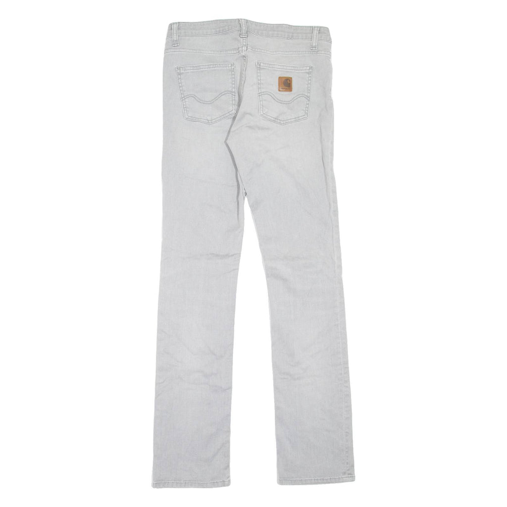CARHARTT Texas Pant Womens Jeans Grey Regular Straight Stone Wash W28 L32