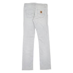 CARHARTT Texas Pant Womens Jeans Grey Regular Straight Stone Wash W28 L32