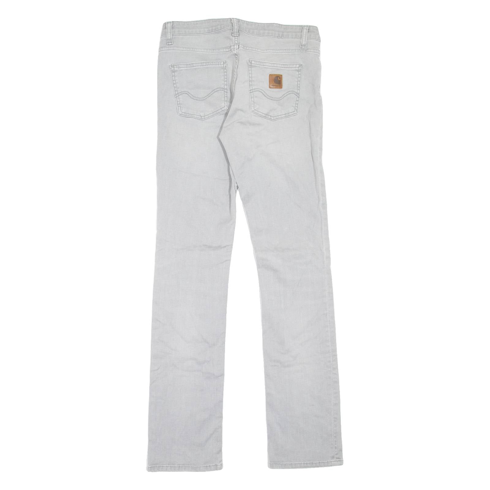 CARHARTT Texas Pant Womens Jeans Grey Regular Straight Stone Wash W28 L32