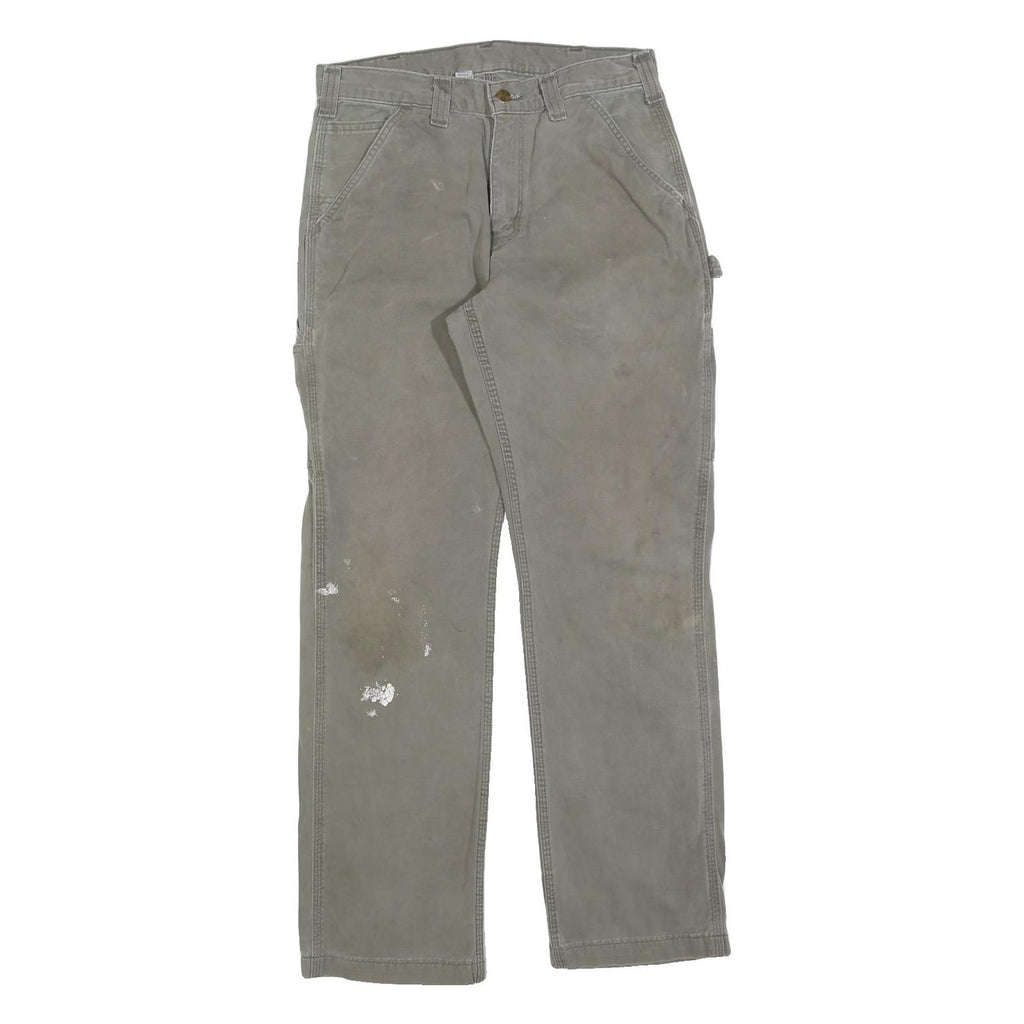 CARHARTT Mens Cotton Blend Relaxed Straight Trousers W32 L32 Workwear Durable