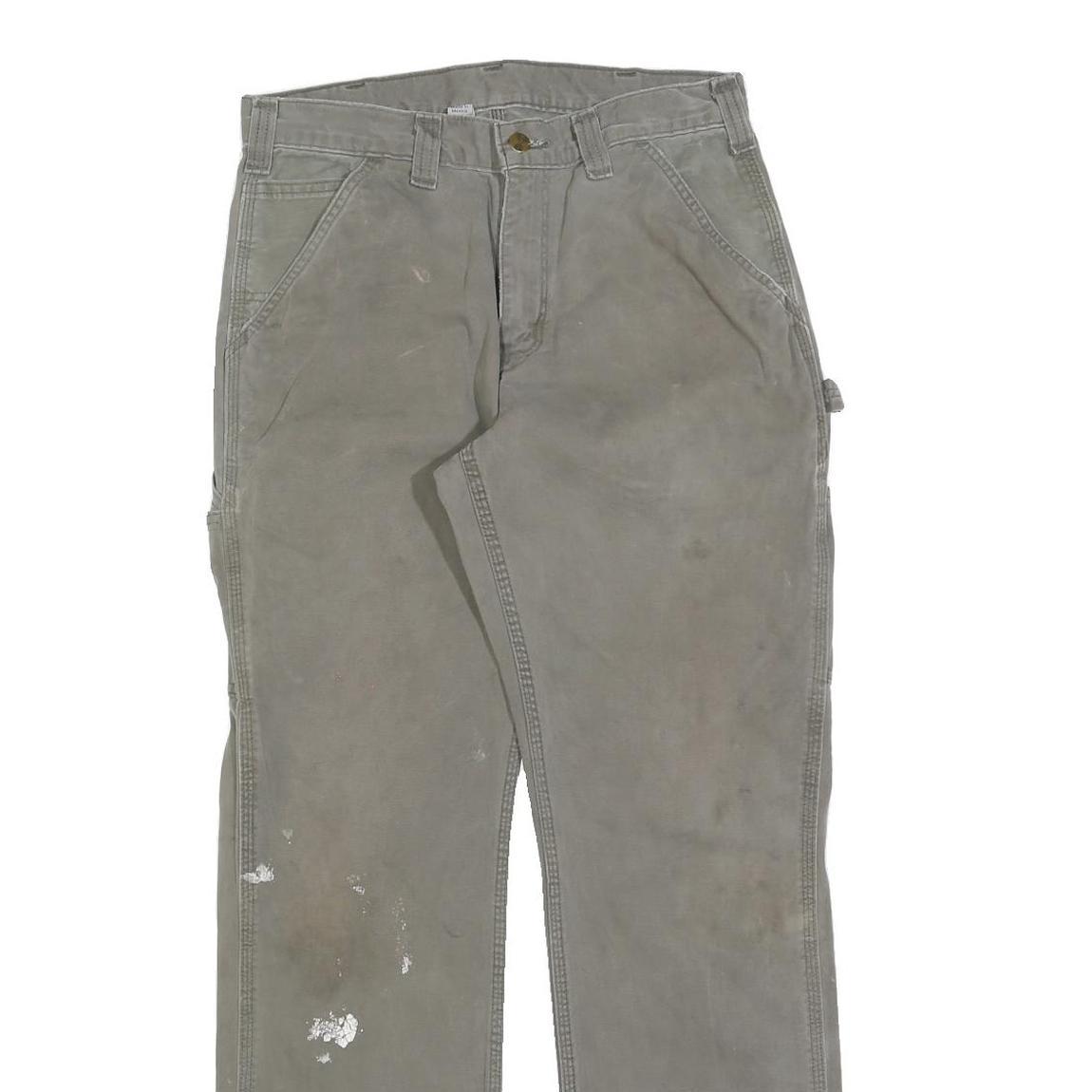 CARHARTT Mens Cotton Blend Relaxed Straight Trousers W32 L32 Workwear Durable