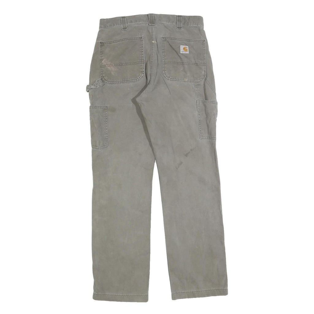 CARHARTT Mens Cotton Blend Relaxed Straight Trousers W32 L32 Workwear Durable