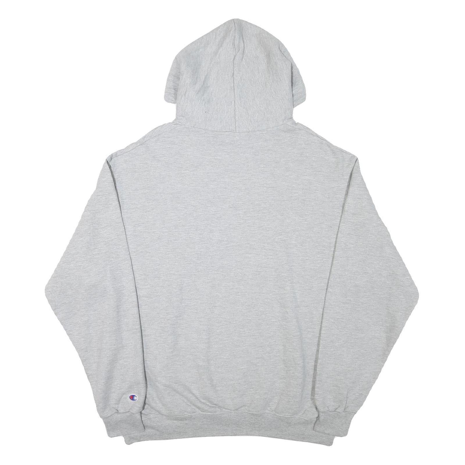 CHAMPION Mens Grey Kentwood Football Pullover Hoodie XL Cotton Blend
