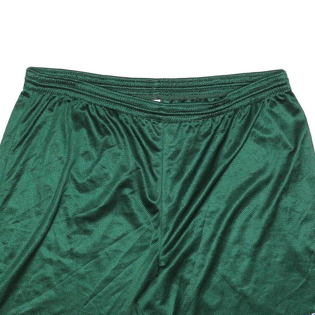 RUSSELL ATHLETIC Mens Sports Shorts Green XL W36 Polyester Blend Mesh Relaxed