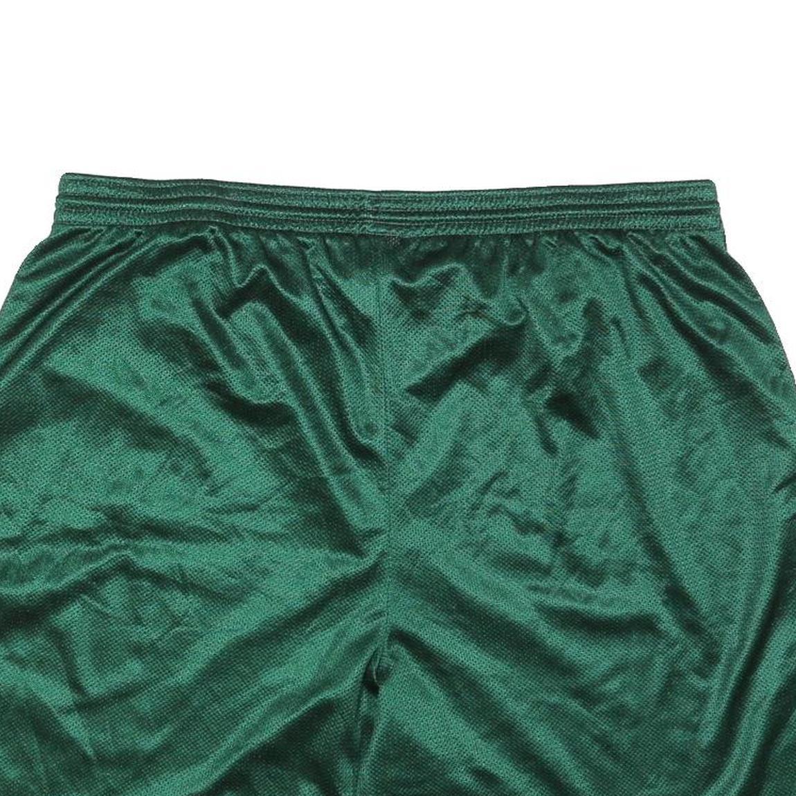 RUSSELL ATHLETIC Mens Sports Shorts Green XL W36 Polyester Blend Mesh Relaxed