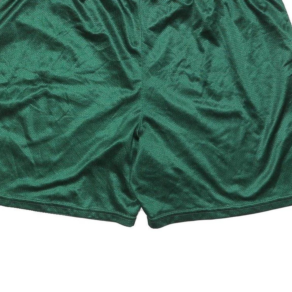 RUSSELL ATHLETIC Mens Sports Shorts Green XL W36 Polyester Blend Mesh Relaxed