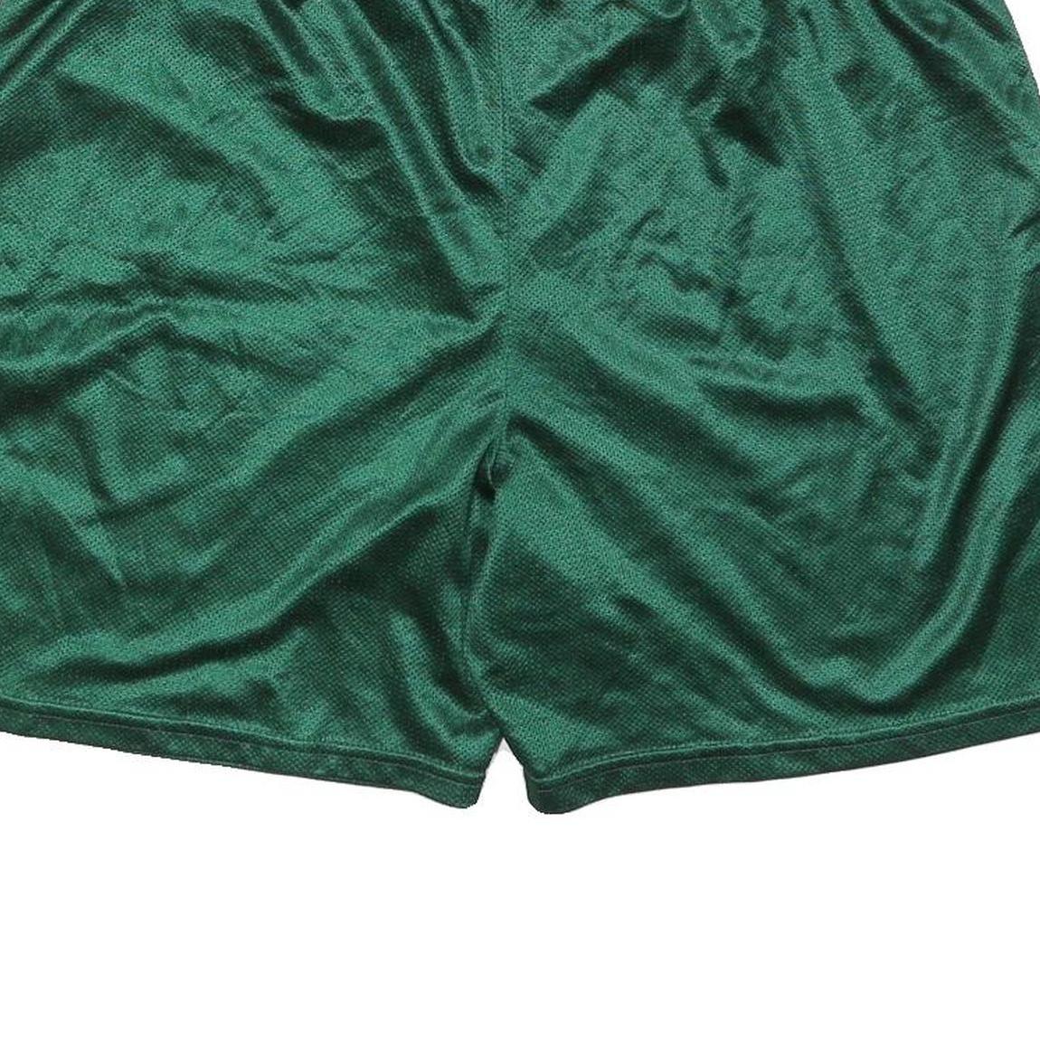 RUSSELL ATHLETIC Mens Sports Shorts Green XL W36 Polyester Blend Mesh Relaxed