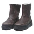 TIMBERLAND Womens Ankle Boots Brown Leather UK 4 Comfortable Warm Casual