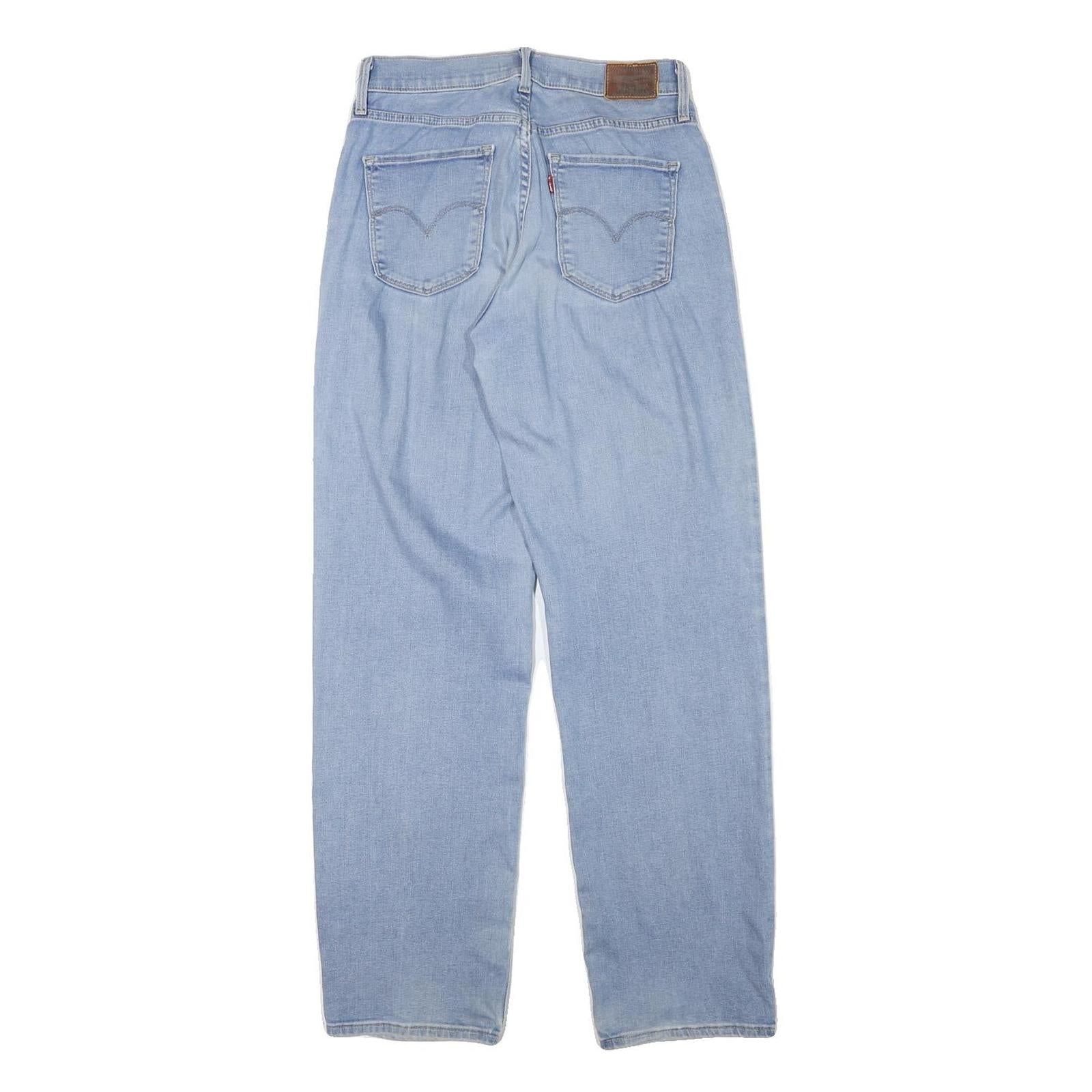 LEVI'S 314 Womens Jeans Blue Regular Straight Denim Light W26 L30 Classic Fit