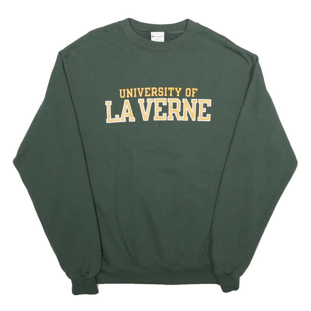 CHAMPION Mens Green University Of La Verne Crew Neck S Cotton Blend Sweatshirt