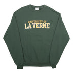 CHAMPION Mens Green University Of La Verne Crew Neck S Cotton Blend Sweatshirt