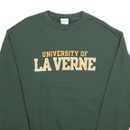 CHAMPION Mens Green University Of La Verne Crew Neck S Cotton Blend Sweatshirt