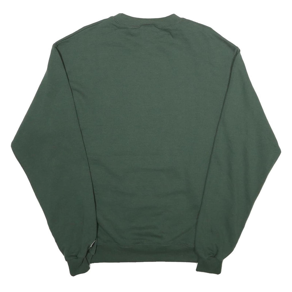CHAMPION Mens Green University Of La Verne Crew Neck S Cotton Blend Sweatshirt