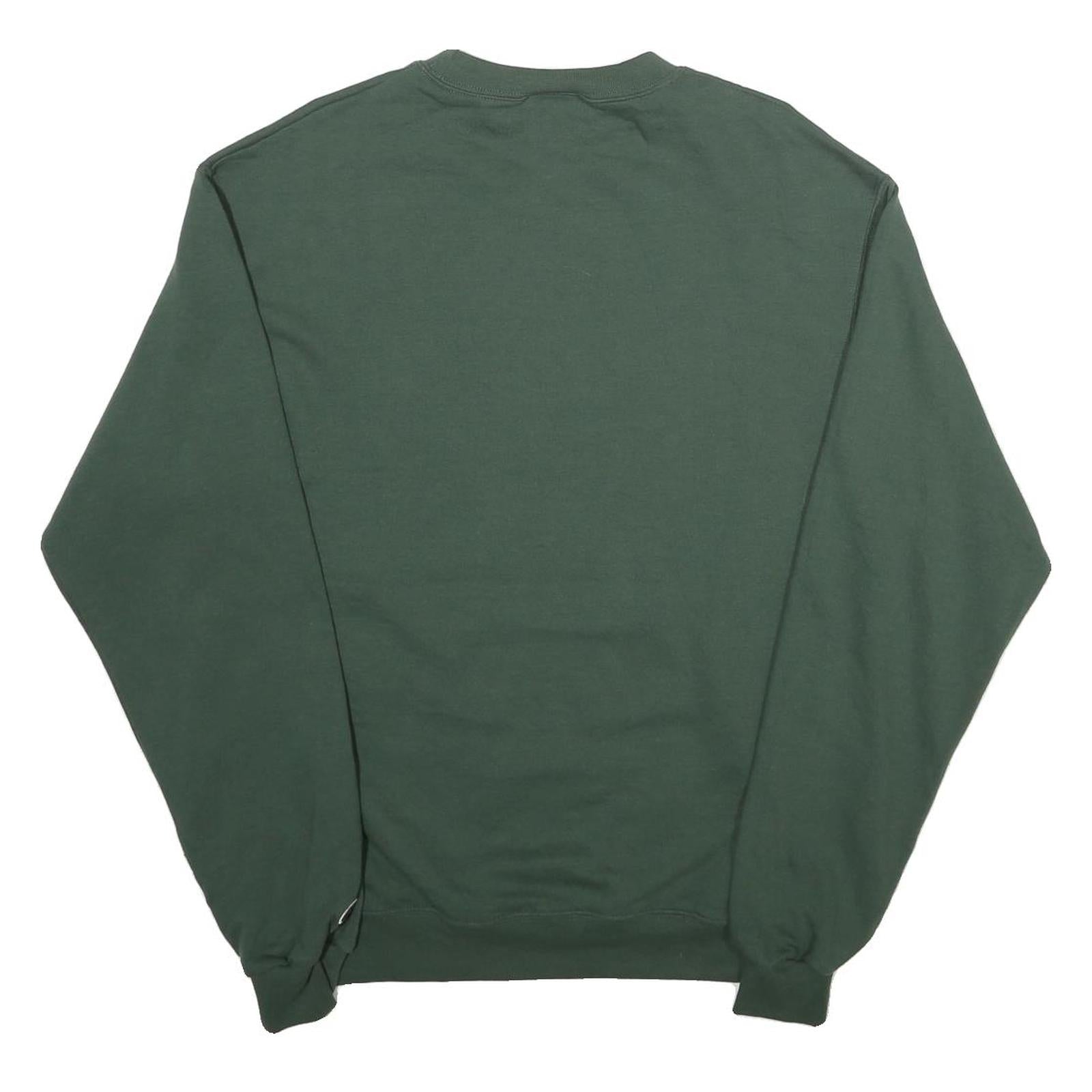 CHAMPION Mens Green University Of La Verne Crew Neck S Cotton Blend Sweatshirt